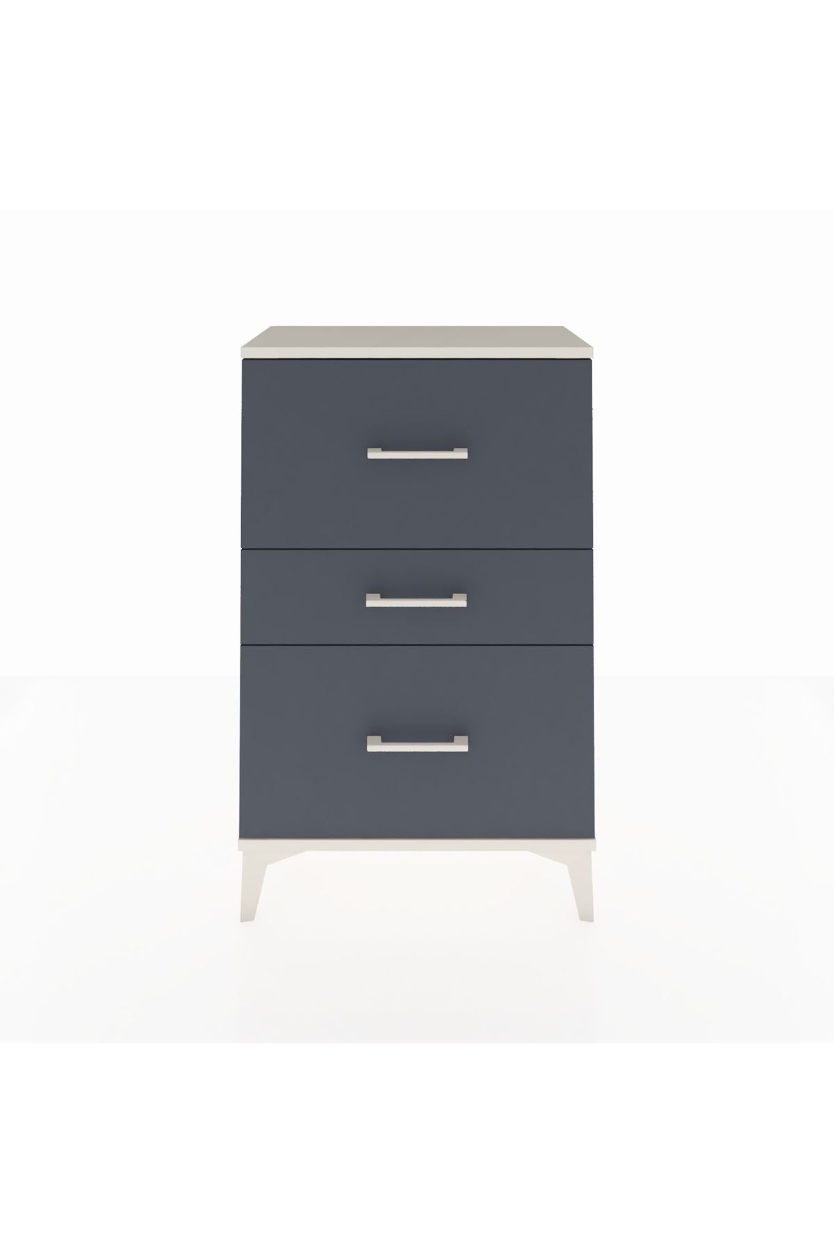 Arges Komodin 3 Çekmeceli 60x30x96 Aytaşı-Antrasit