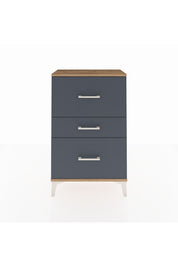 Arges Komodin 3 Çekmeceli 60x30x96 Çam-Antrasit