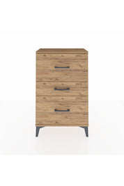 Arges Komodin 3 Çekmeceli 60x30x96 Çam-Çam