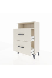 Arges Komodin Tek Raflı 2 Çekmeceli 60x30x96 Aytaşı-Aytaşı