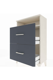 Arges Komodin Tek Raflı 2 Çekmeceli 60x30x96 Aytaşı-Antrasit