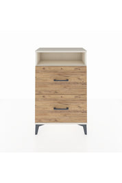 Arges Komodin Tek Raflı 2 Çekmeceli 60x30x96 Aytaşı-Çam