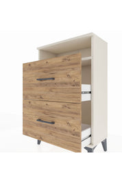 Arges Komodin Tek Raflı 2 Çekmeceli 60x30x96 Aytaşı-Çam