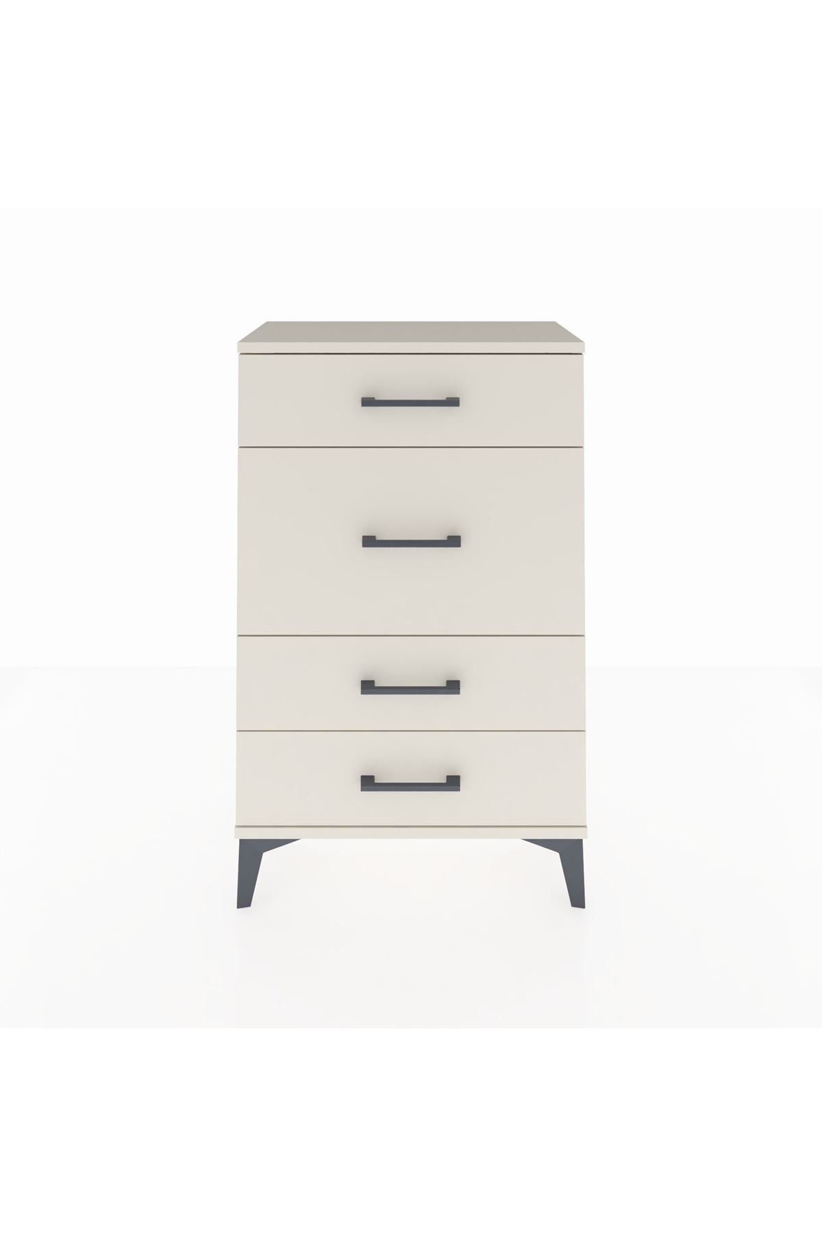 Arges Komodin 4 Çekmeceli 60x30x96 Aytaşı-Aytaşı