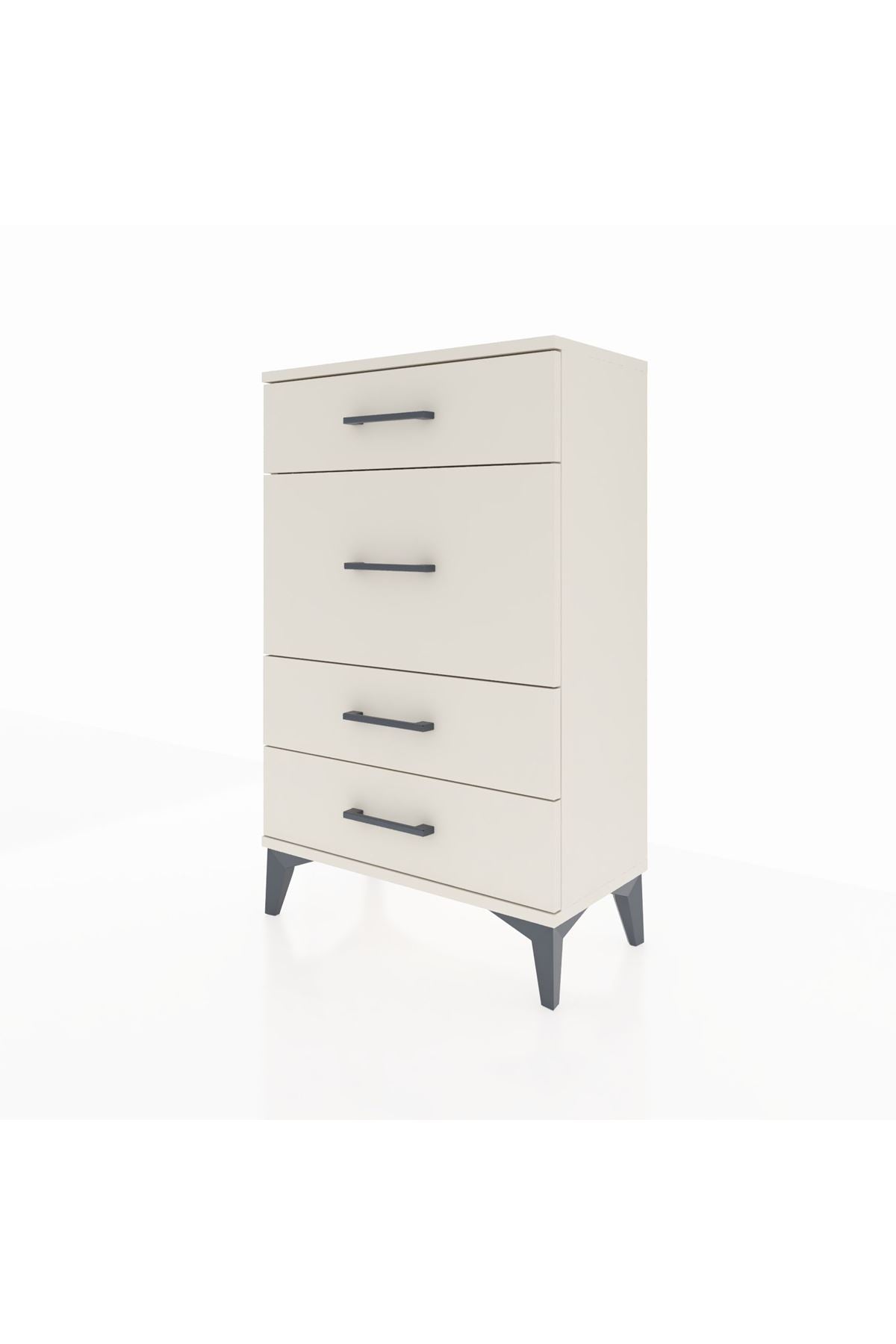 Arges Komodin 4 Çekmeceli 60x30x96 Aytaşı-Aytaşı