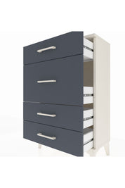 Arges Komodin 4 Çekmeceli 60x30x96 Aytaşı-Antrasit