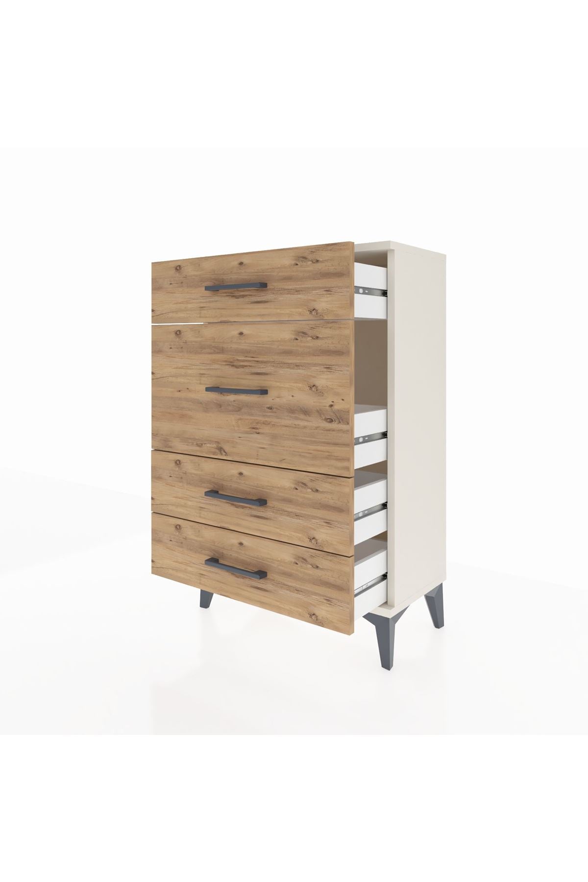 Arges Komodin 4 Çekmeceli 60x30x96 Aytaşı-Çam