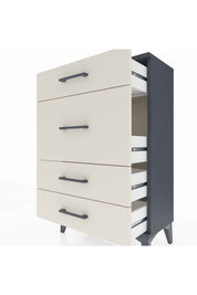 Arges Komodin 4 Çekmeceli 60x30x96 Antrasit-Aytaşı