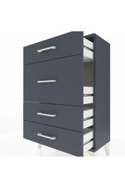 Arges Komodin 4 Çekmeceli 60x30x96 Antrasit-Antrasit