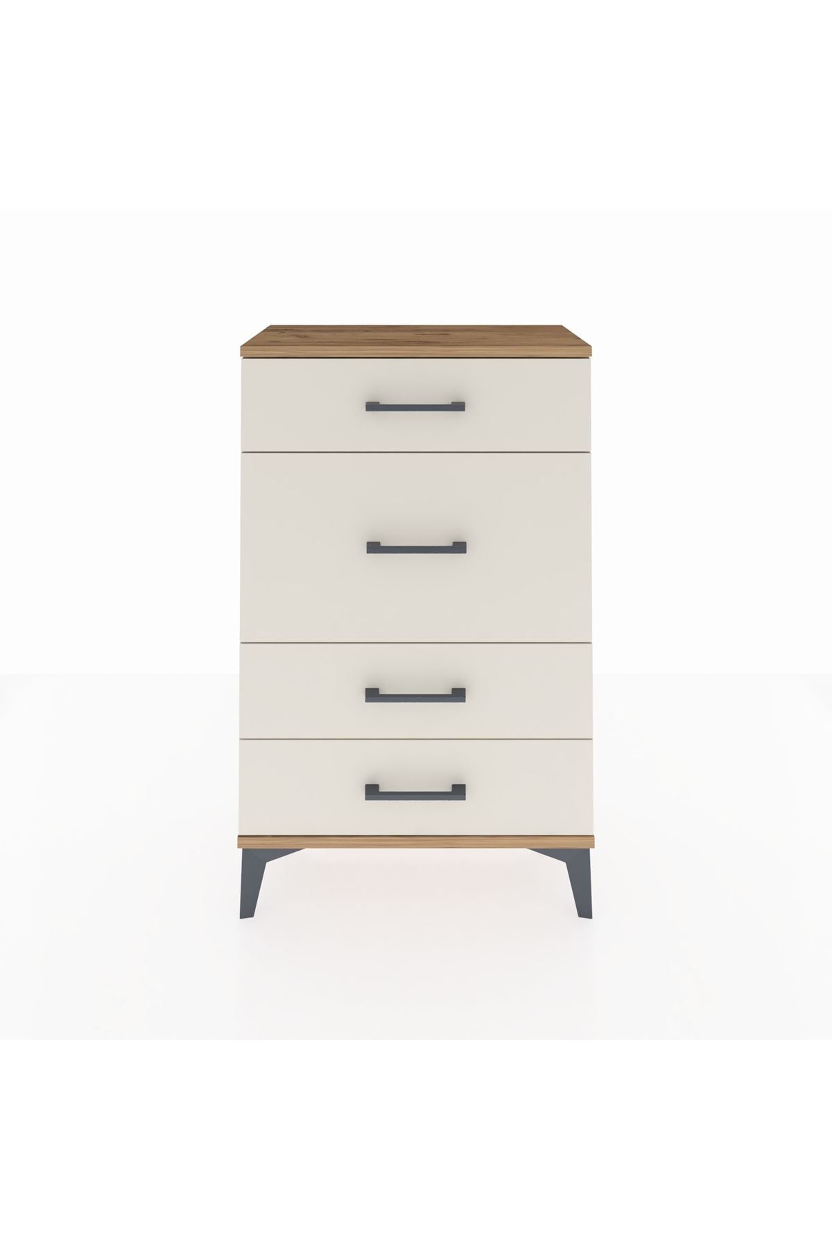 Arges Komodin 4 Çekmeceli 60x30x96 Çam-Aytaşı