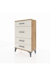 Arges Komodin 4 Çekmeceli 60x30x96 Çam-Aytaşı