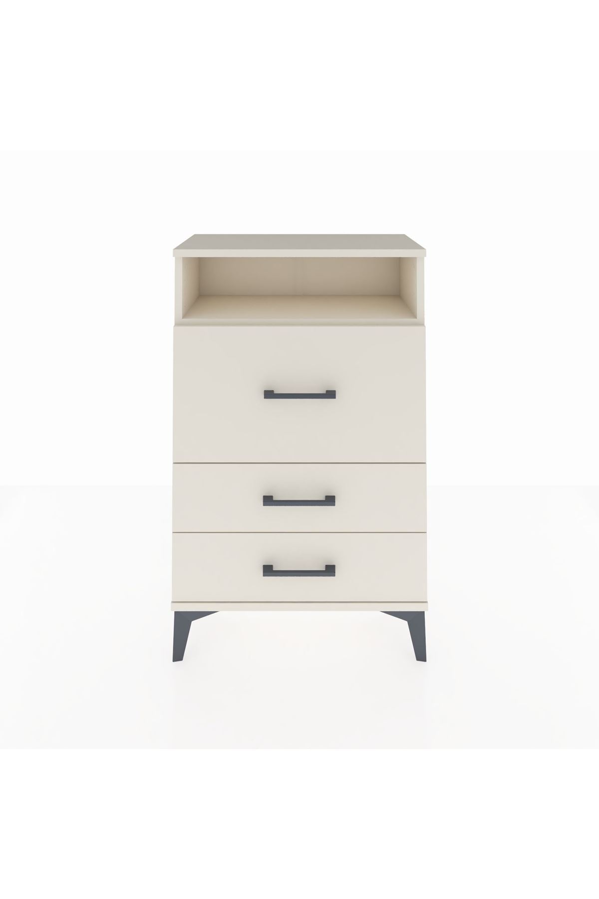 Arges Komodin Tek Raflı 3 Çekmeceli 60x30x96 Aytaşı-Aytaşı