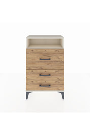 Arges Komodin Tek Raflı 3 Çekmeceli 60x30x96 Aytaşı-Çam