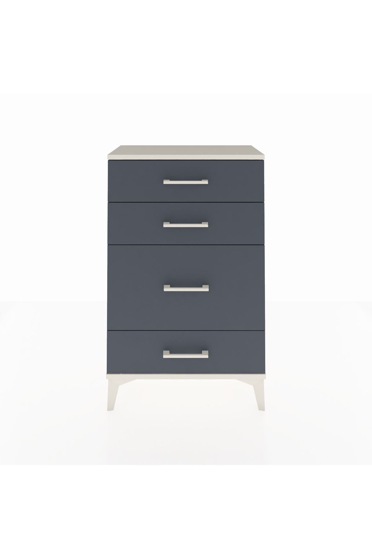 Arges Komodin 4 Çekmeceli 60x30x96 Aytaşı-Antrasit