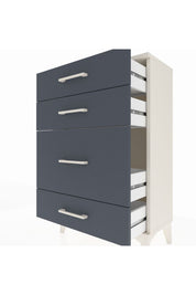 Arges Komodin 4 Çekmeceli 60x30x96 Aytaşı-Antrasit