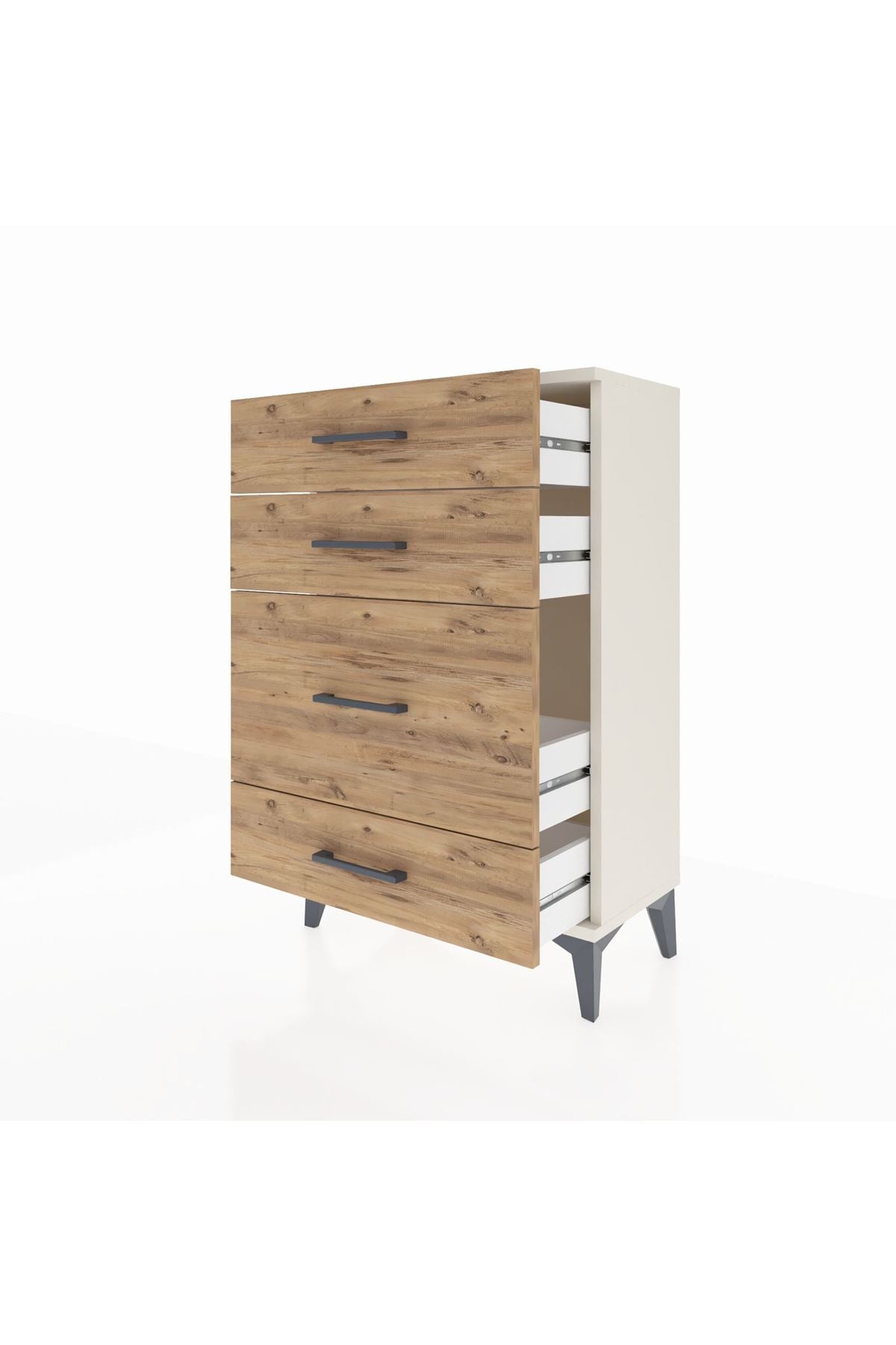 Arges Komodin 4 Çekmeceli 60x30x96 Aytaşı-Çam