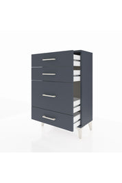 Arges Komodin 4 Çekmeceli 60x30x96 Antrasit-Antrasit