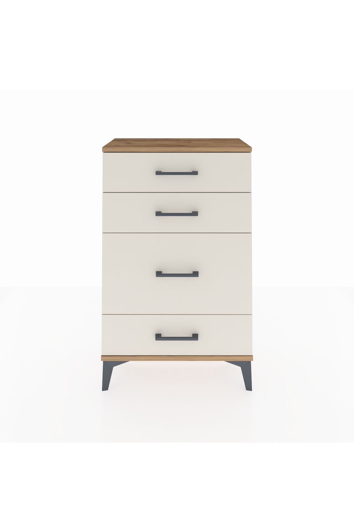 Arges Komodin 4 Çekmeceli 60x30x96 Çam-Aytaşı