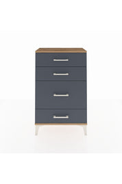 Arges Komodin 4 Çekmeceli 60x30x96 Çam-Antrasit