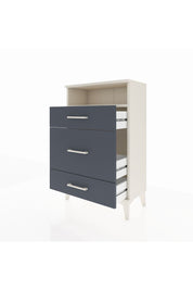 Arges Komodin Tek Raflı 3 Çekmeceli 60x30x96 Aytaşı-Antrasit