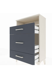 Arges Komodin Tek Raflı 3 Çekmeceli 60x30x96 Aytaşı-Antrasit