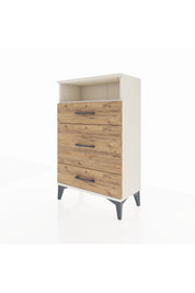 Arges Komodin Tek Raflı 3 Çekmeceli 60x30x96 Aytaşı-Çam