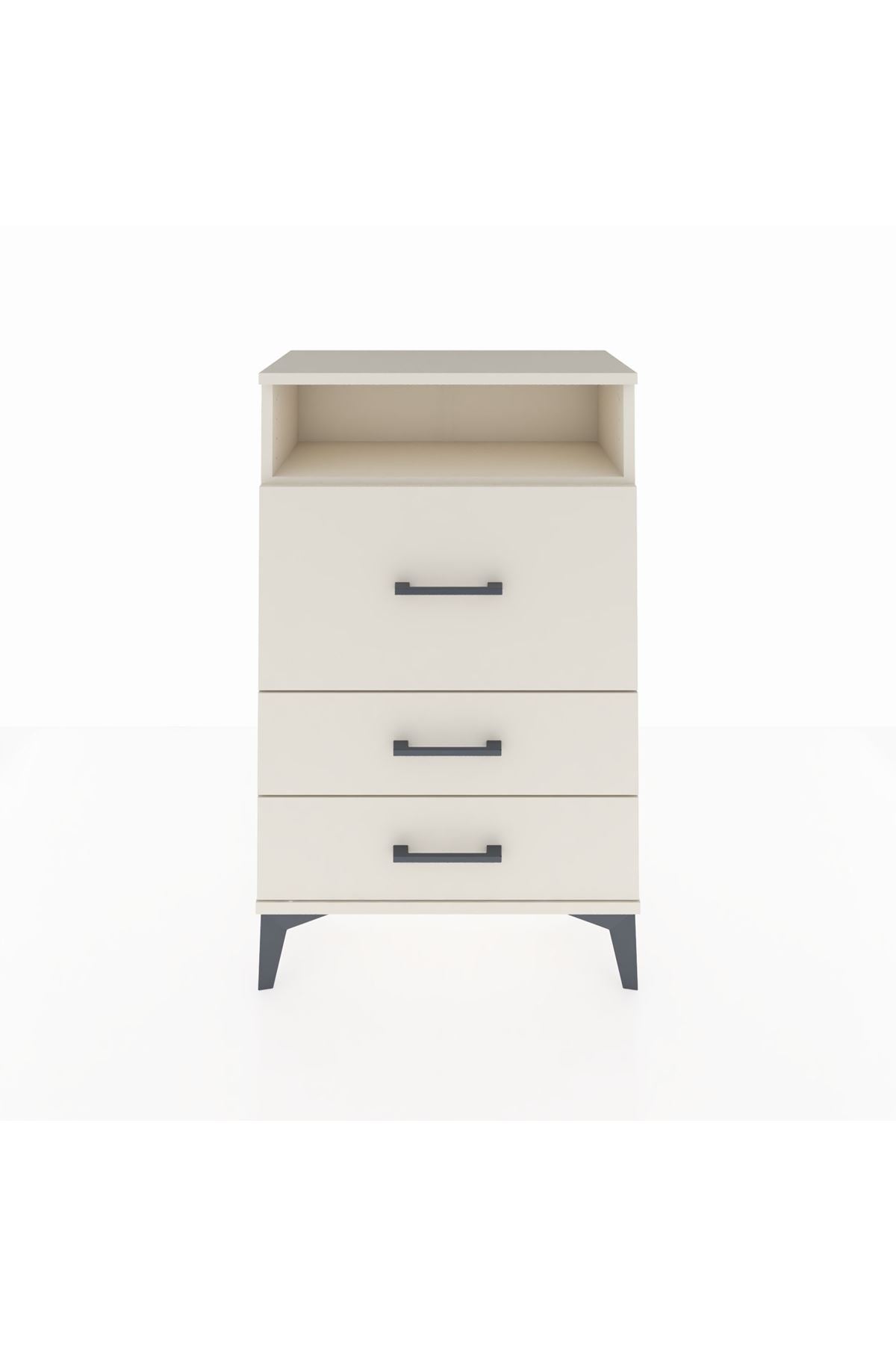 Arges Komodin Tek Raflı 3 Çekmeceli 60x30x96 Aytaşı-Aytaşı