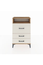 Arges Komodin Tek Raflı 3 Çekmeceli 60x30x96 - S14M019V7A