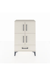 Arges Komodin 4 Raflı Tek Çekmeceli 4 Kapaklı 60x30x96 Aytaşı-Aytaşı
