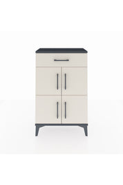 Arges Komodin Tek Raflı Tek Çekmeceli 4 Kapaklı 60x30x96 Antrasit-Aytaşı