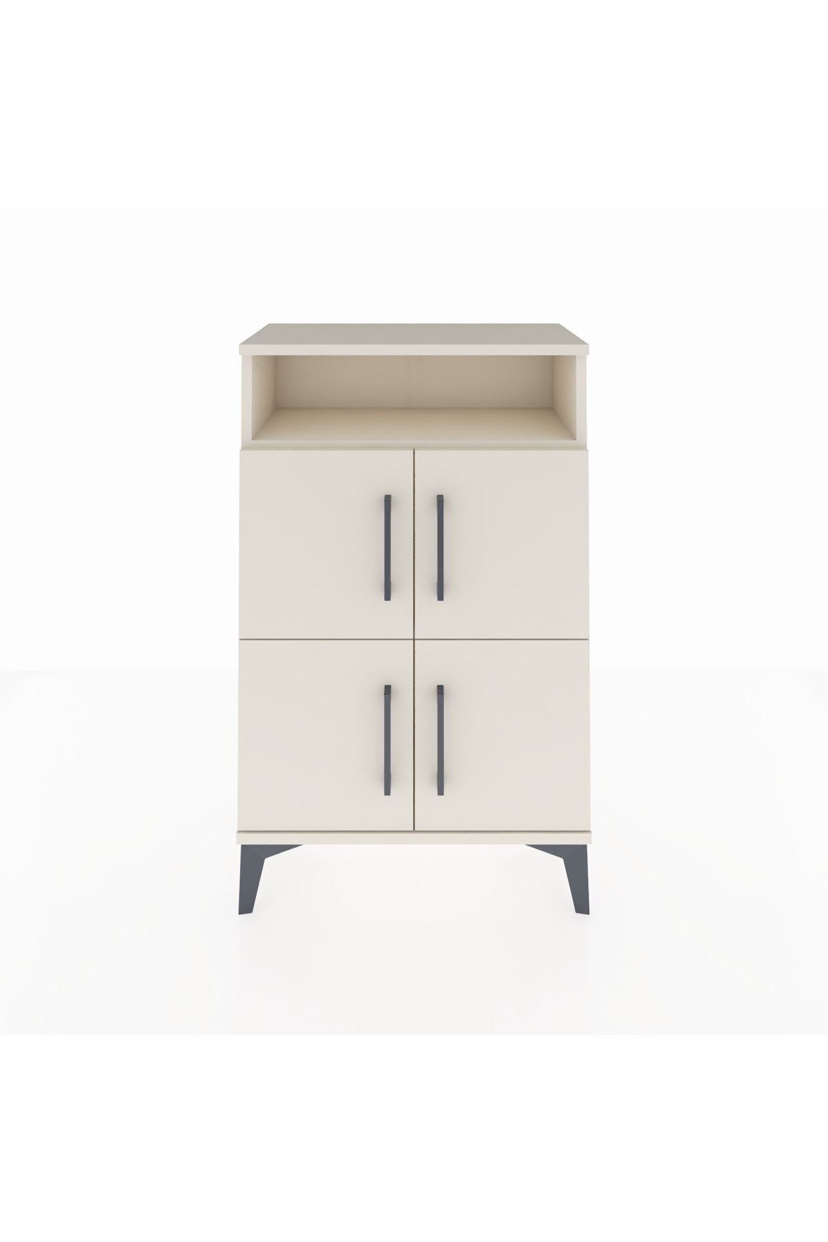 Arges Komodin Tek Raflı 4 Kapaklı 60x30x96 Aytaşı-Aytaşı