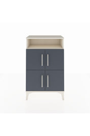 Arges Komodin Tek Raflı 4 Kapaklı 60x30x96 Aytaşı-Antrasit