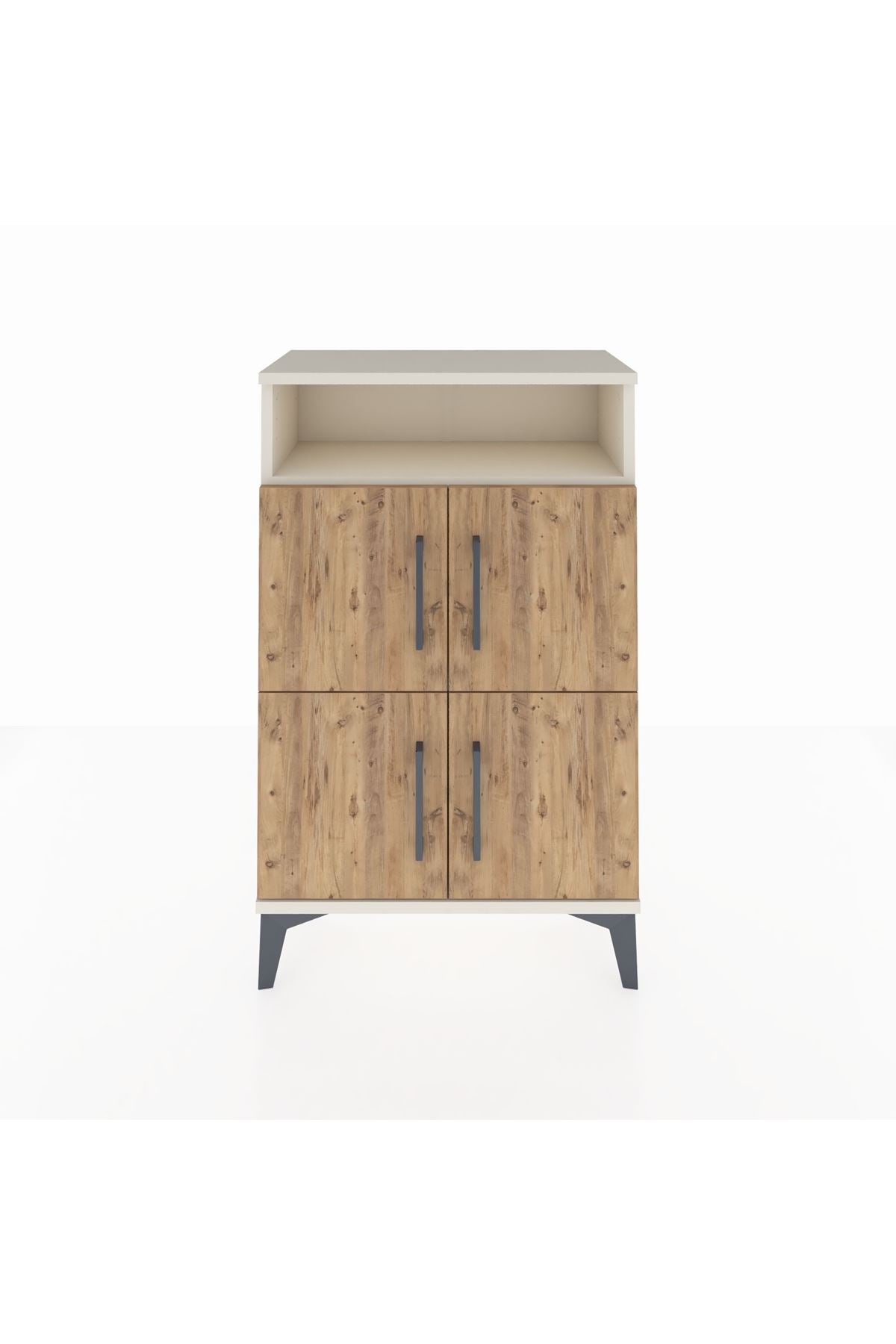 Arges Komodin Tek Raflı 4 Kapaklı 60x30x96 Aytaşı-Çam