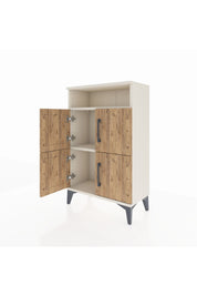 Arges Komodin Tek Raflı 4 Kapaklı 60x30x96 Aytaşı-Çam