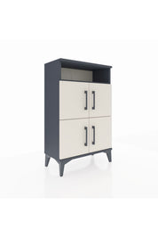 Arges Komodin Tek Raflı 4 Kapaklı 60x30x96 Antrasit-Aytaşı