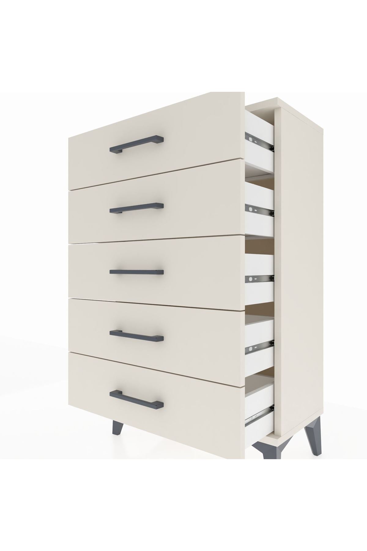 Arges Komodin 5 Çekmeceli 60x30x96 Aytaşı-Aytaşı