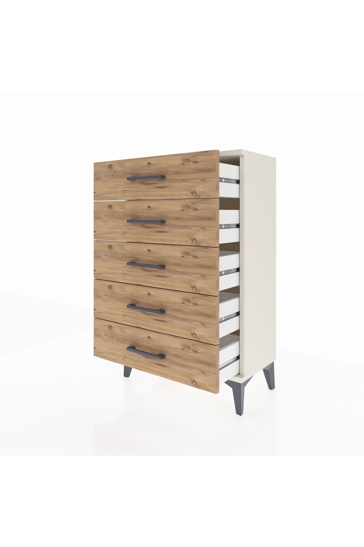 Arges Komodin 5 Çekmeceli 60x30x96 Aytaşı-Çam