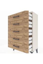 Arges Komodin 5 Çekmeceli 60x30x96 Aytaşı-Çam