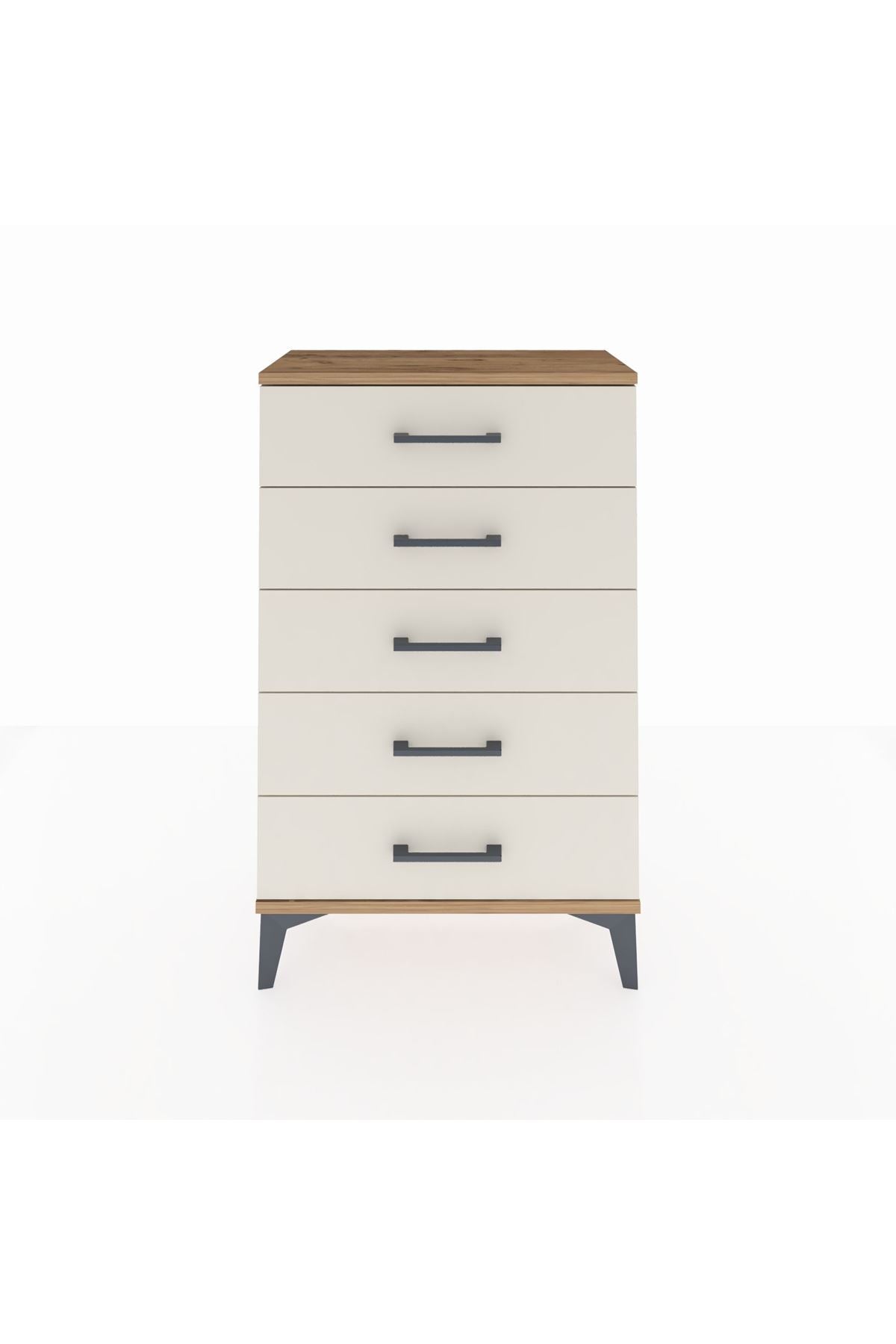 Arges Komodin 5 Çekmeceli 60x30x96 Çam-Aytaşı