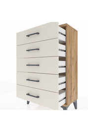 Arges Komodin 5 Çekmeceli 60x30x96 Çam-Aytaşı