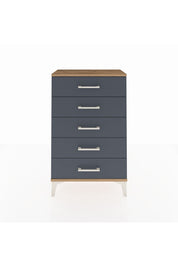 Arges Komodin 5 Çekmeceli 60x30x96 Çam-Antrasit