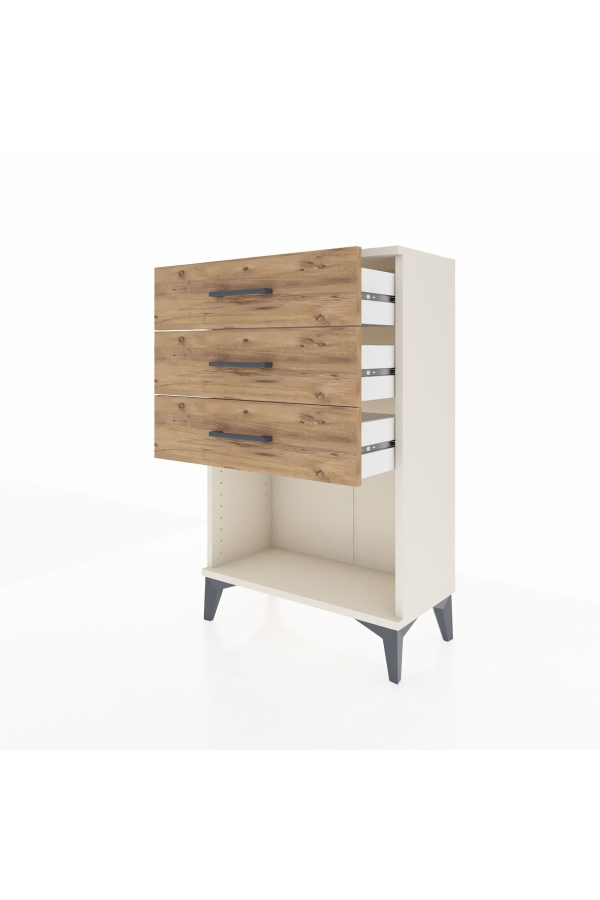 Arges Komodin 3 Çekmeceli 60x30x96 Aytaşı-Çam