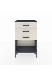 Arges Komodin 3 Çekmeceli 60x30x96 Antrasit-Aytaşı