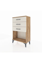 Arges Komodin 3 Çekmeceli 60x30x96 Çam-Aytaşı