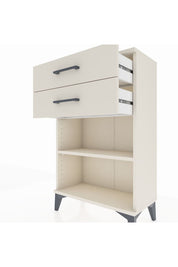 Arges Komodin Tek Raflı 2 Çekmeceli 60x30x96 Aytaşı-Aytaşı