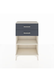 Arges Komodin Tek Raflı 2 Çekmeceli 60x30x96 Aytaşı-Antrasit