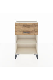 Arges Komodin Tek Raflı 2 Çekmeceli 60x30x96 Aytaşı-Çam