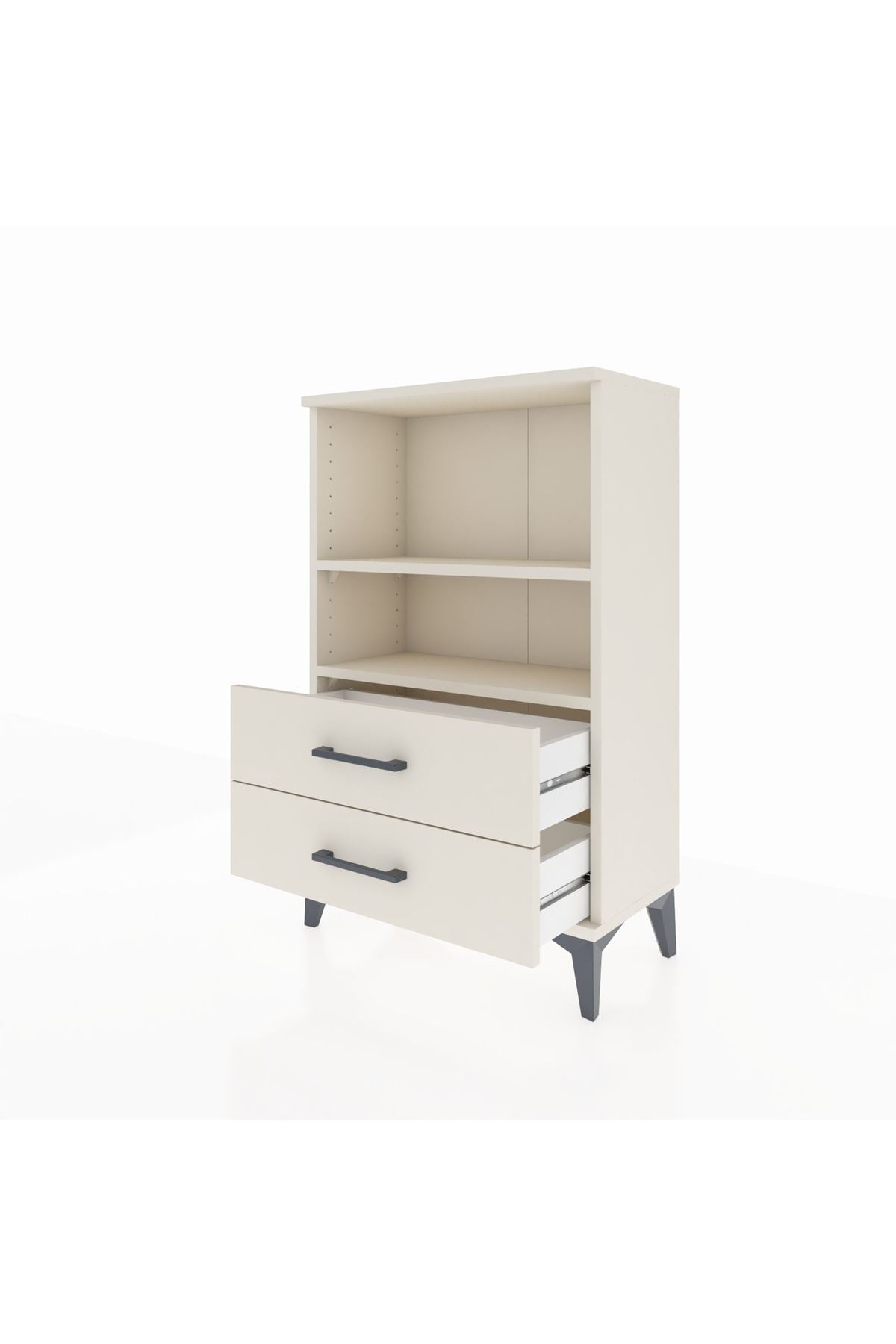 Arges Komodin 2 Raflı 2 Çekmeceli 60x30x96 Aytaşı-Aytaşı