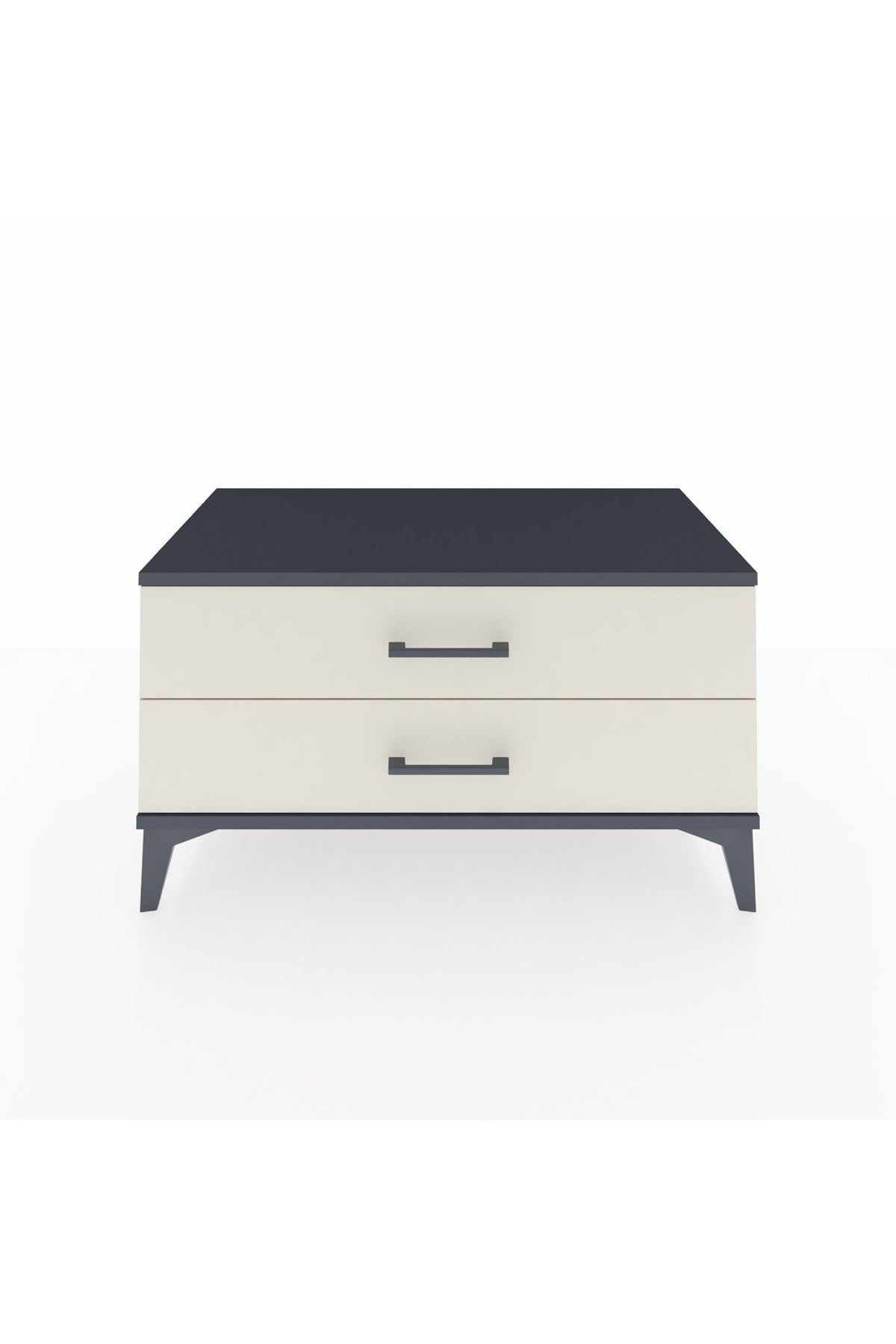 Hyperion Şifonyer 2 Çekmeceli 88x44x48 Antrasit-Aytaşı