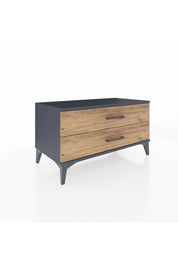 Hyperion Şifonyer 2 Çekmeceli 88x44x48 Antrasit-Çam